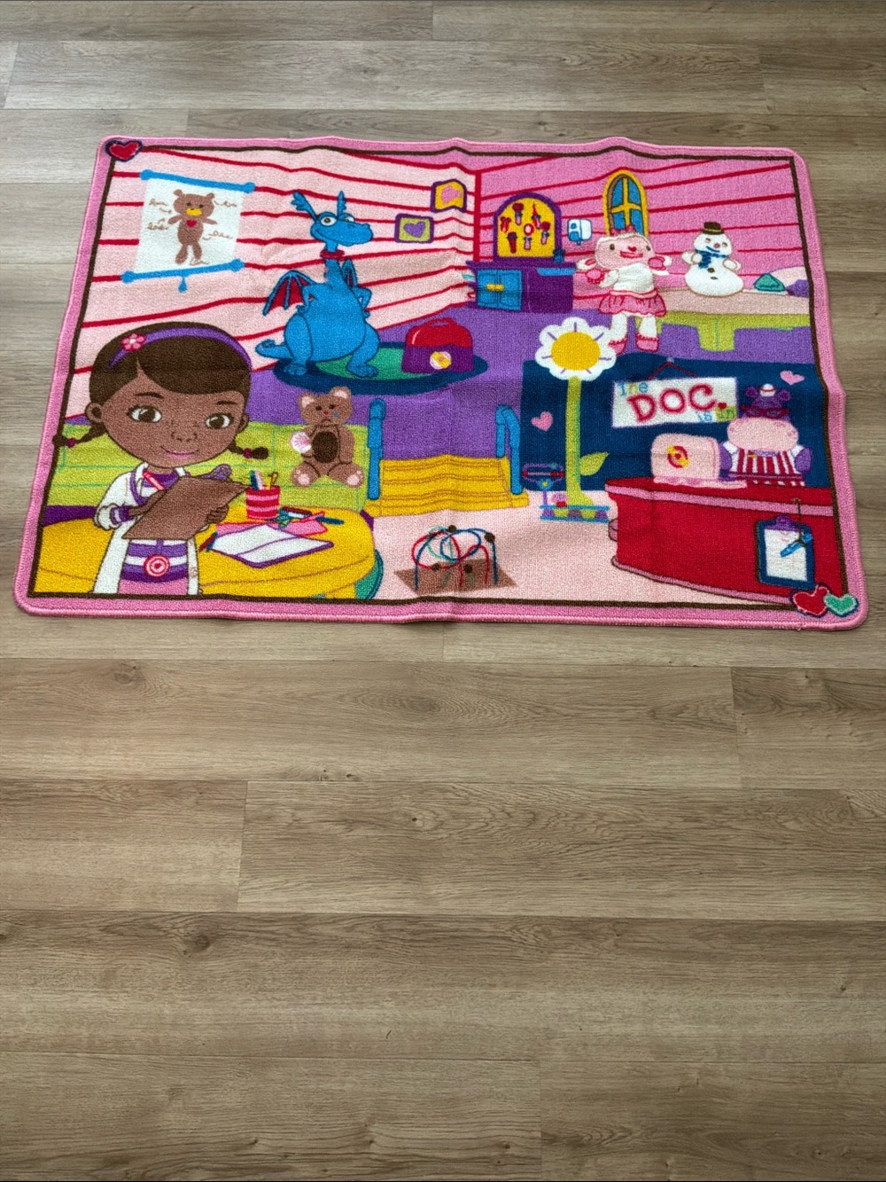 New Doc Mc Stuffins play rug 42”x 30.5”